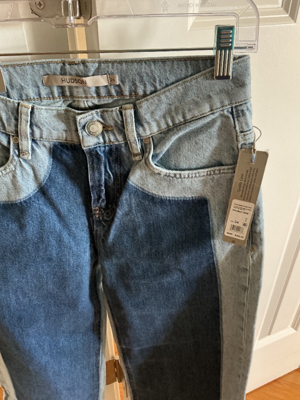 Hudson two toned jeans